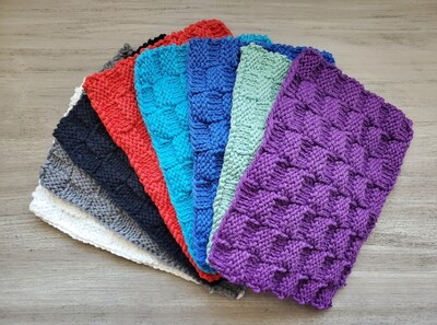 Reusable Knitted Cotton Dishcloths - image2